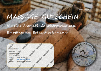 Massage Gutschein MUSTER